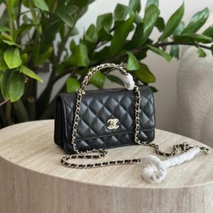 Chanel Quilted Caviar Wallet