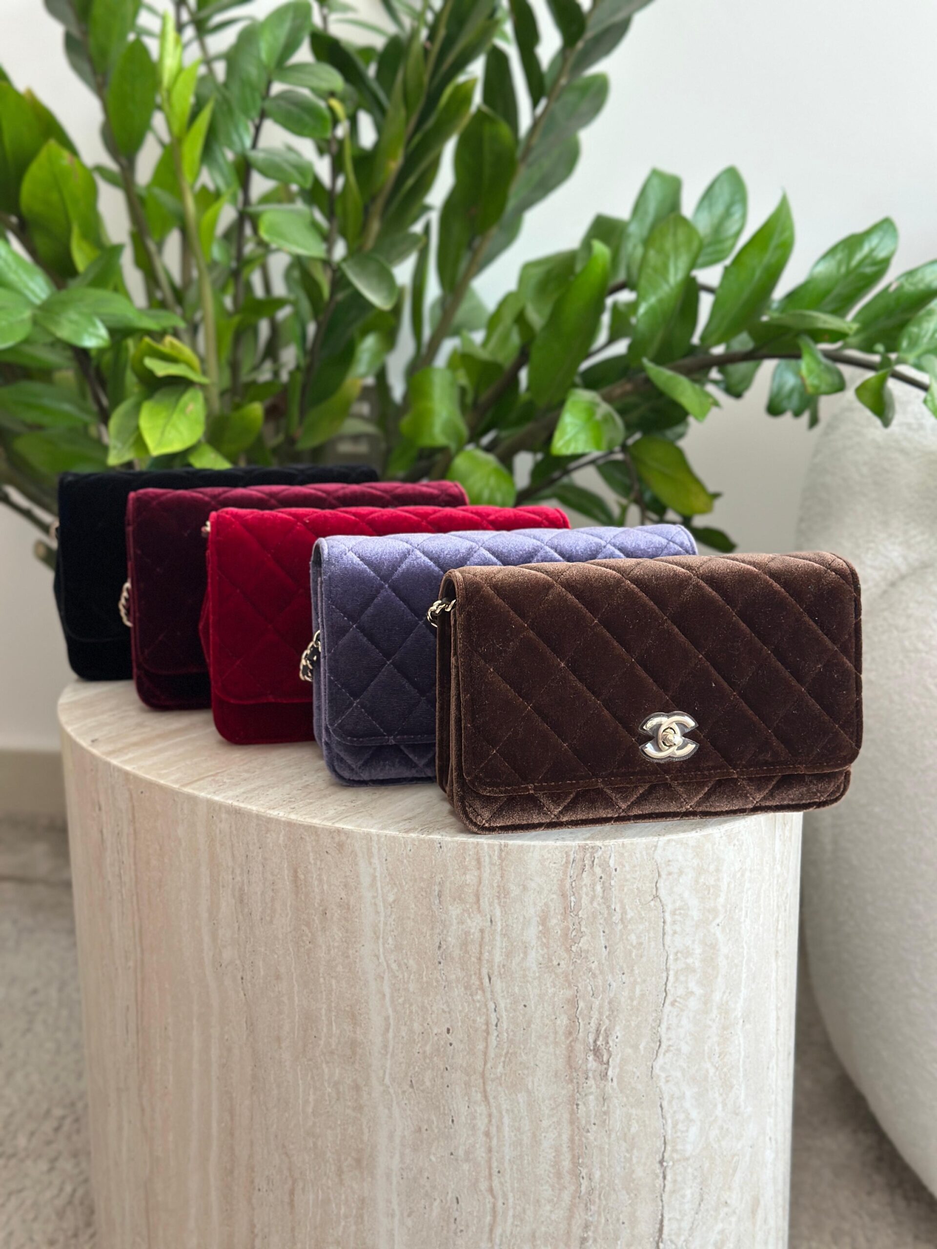 Chanel Velvet Quilted Mini Rectangular Flap Bag - Image 6