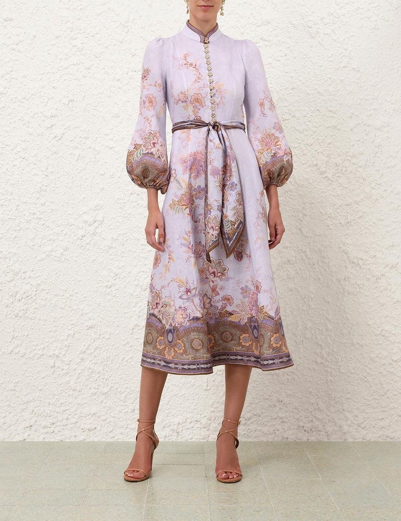Zimmermann Luna Button Midi Dress