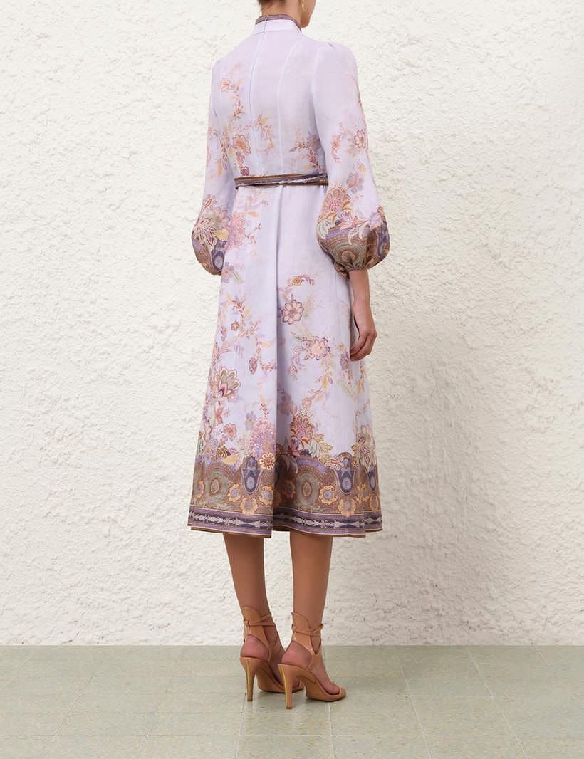 Zimmermann Luna Button Midi Dress - Image 3