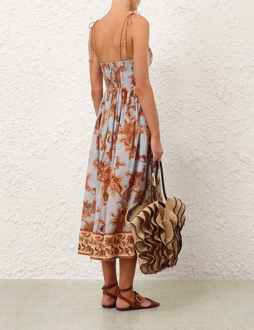 Zimmermann Aster Corset Midi Dress - Image 3