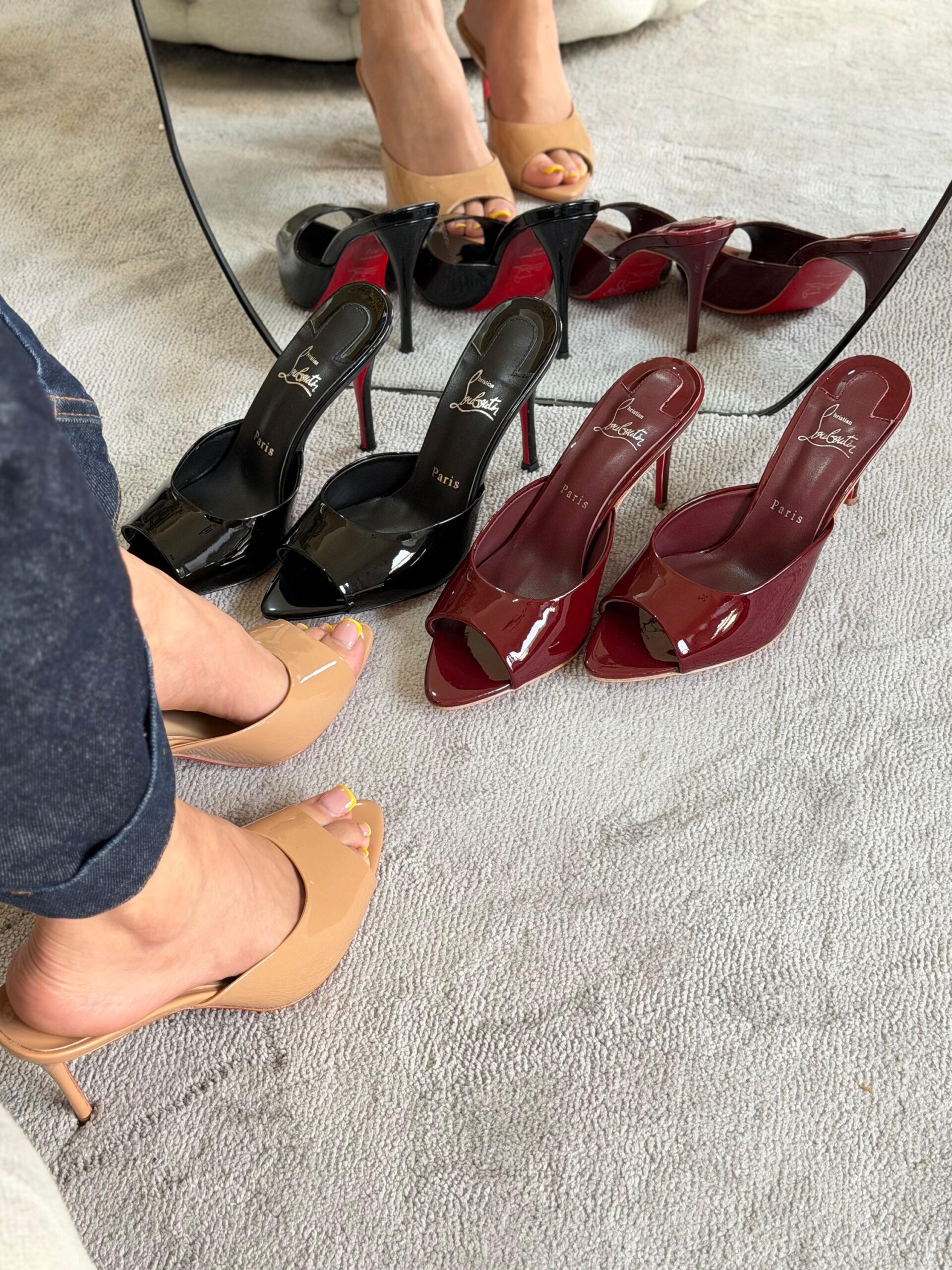 Christian Louboutin Me Dolly 100 Mule Sandals