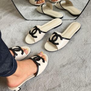 Chanel 26S kitten Heel Mules