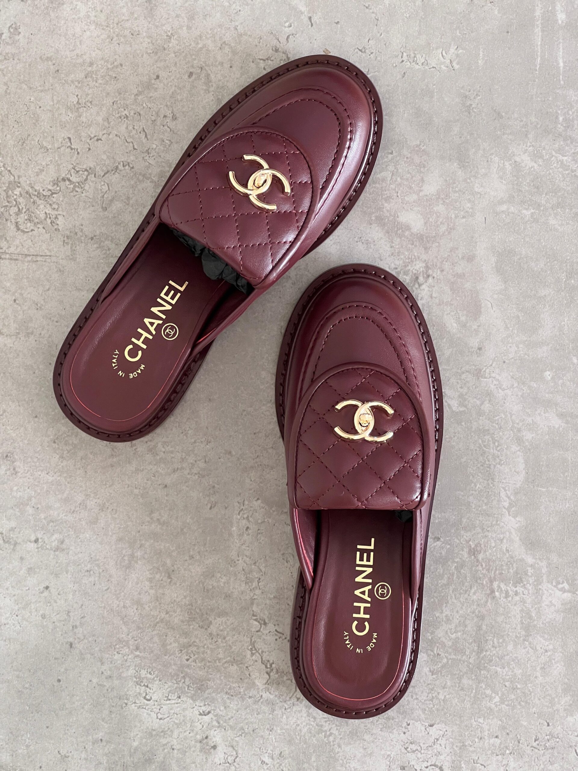 Chanel Quilted CC Turnlock Mules - Image 9
