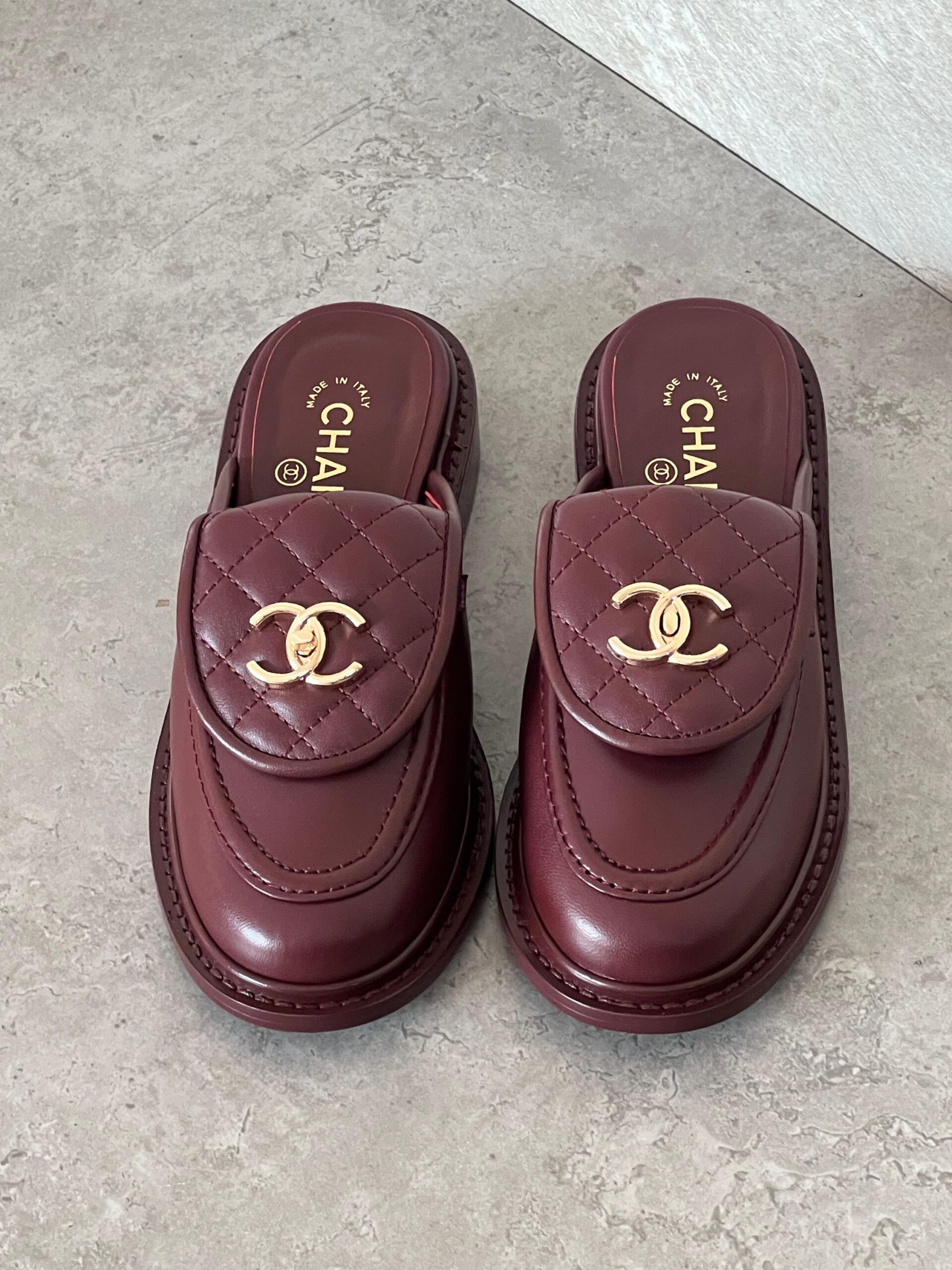 Chanel Quilted CC Turnlock Mules - Image 10