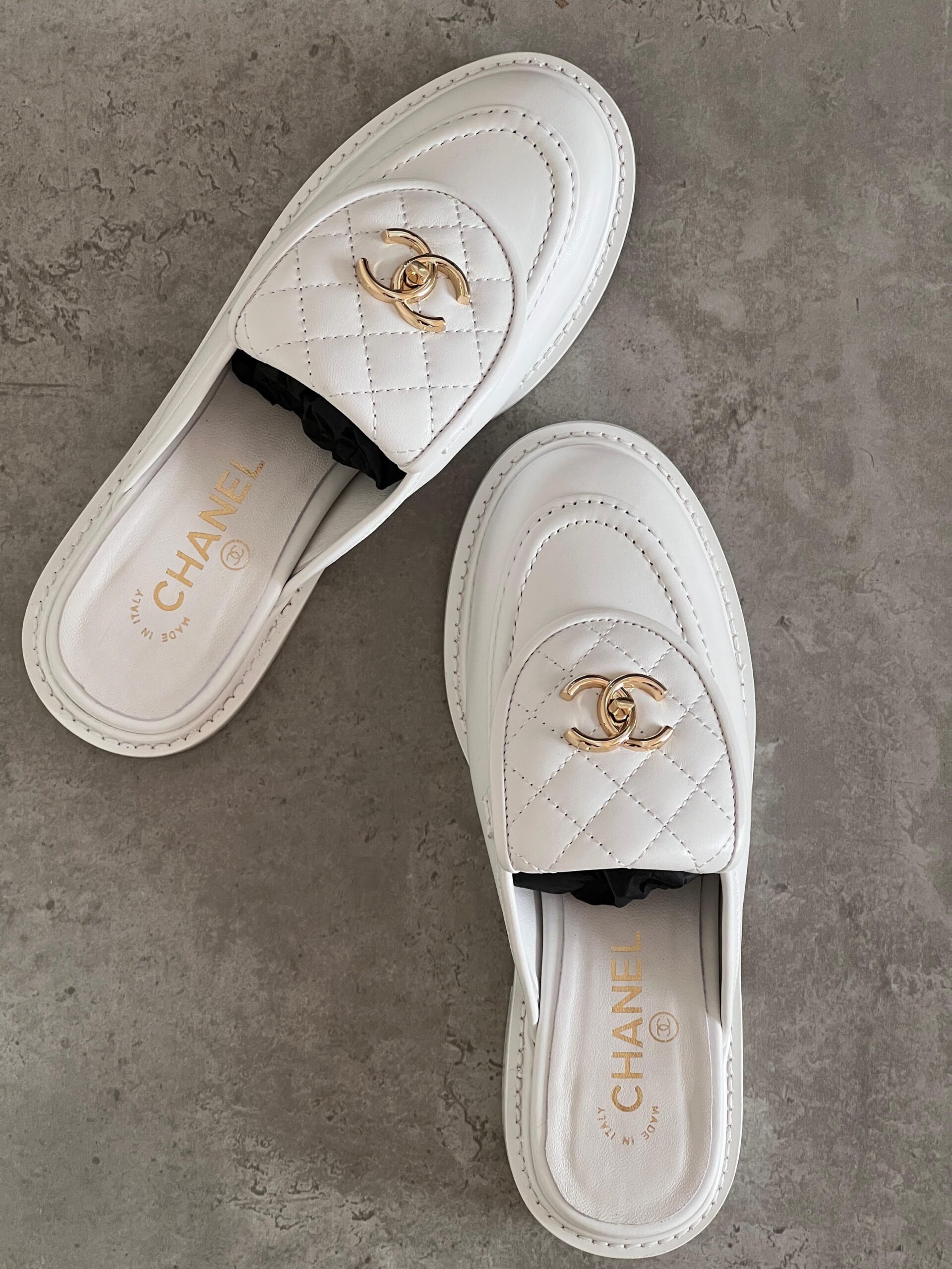 Chanel Quilted CC Turnlock Mules - Image 3