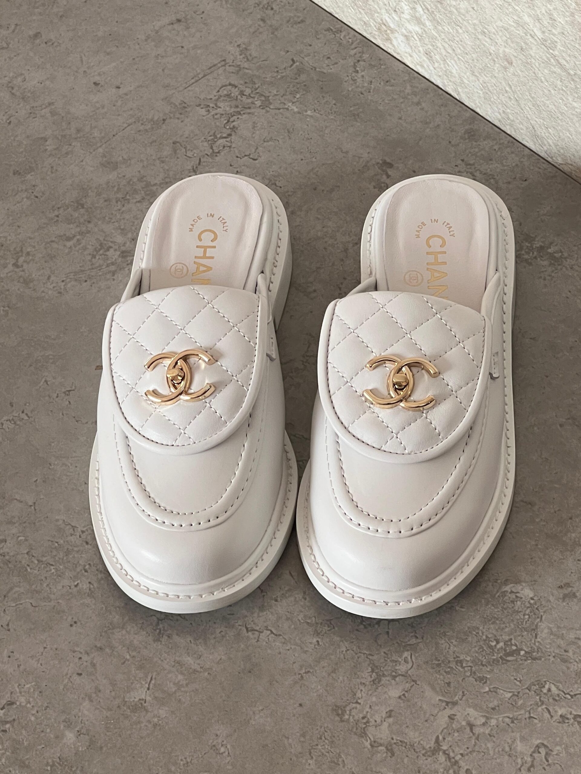 Chanel Quilted CC Turnlock Mules - Image 4