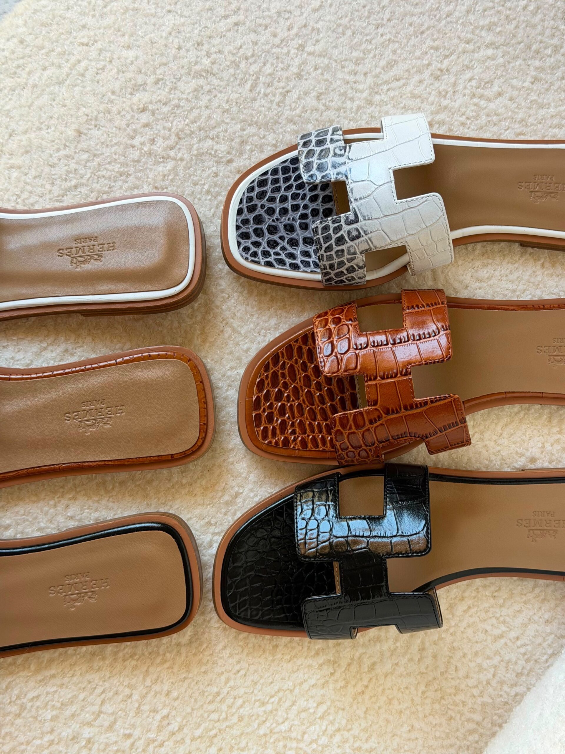 Hermès Oran Sandals Crocodile Leather - Image 7