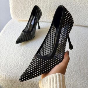 Jimmy Choo Lxia Satin Pumps