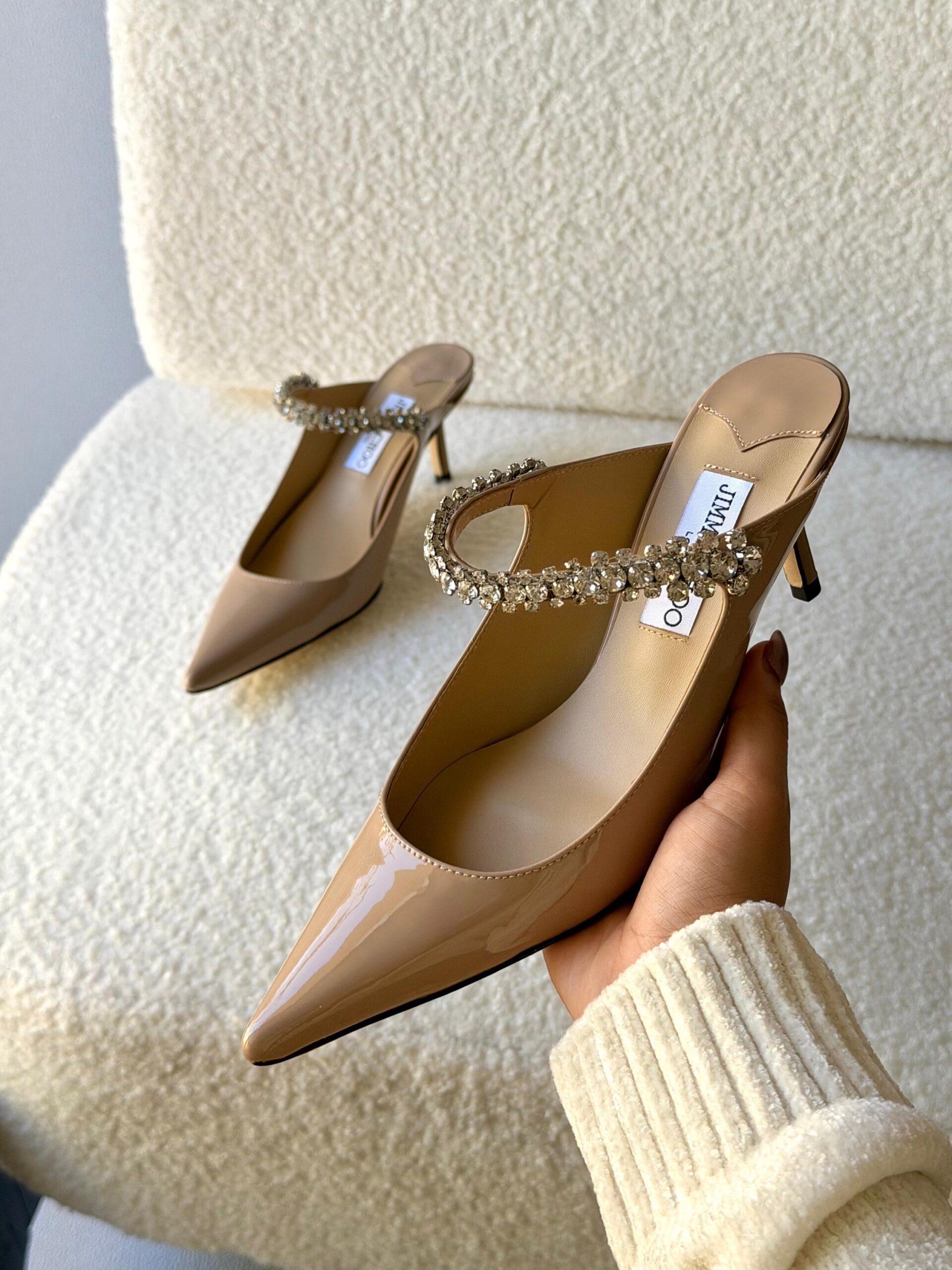 patent Leather Jimmy Choo Bing Mules - Image 2