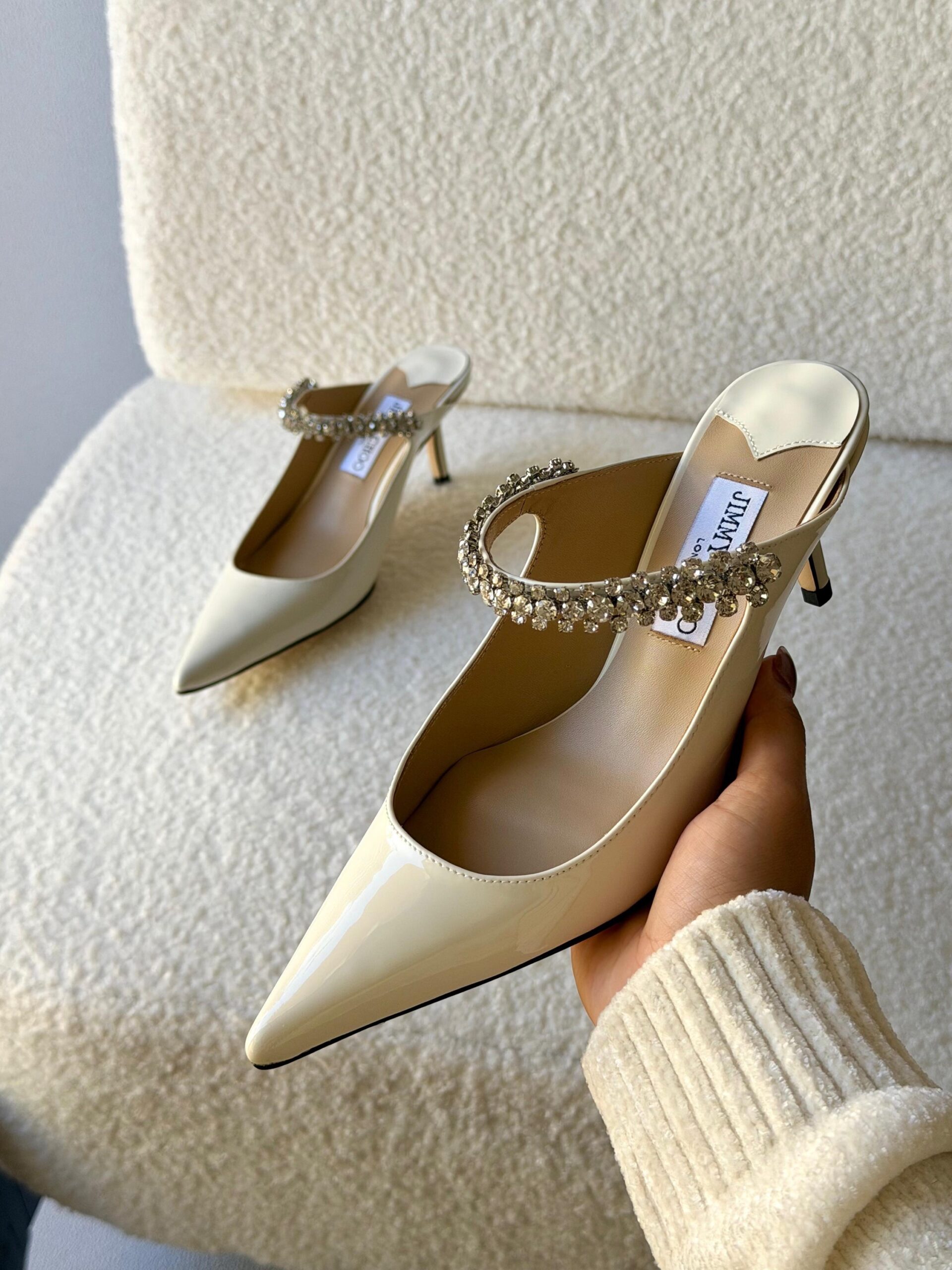 patent Leather Jimmy Choo Bing Mules - Image 4