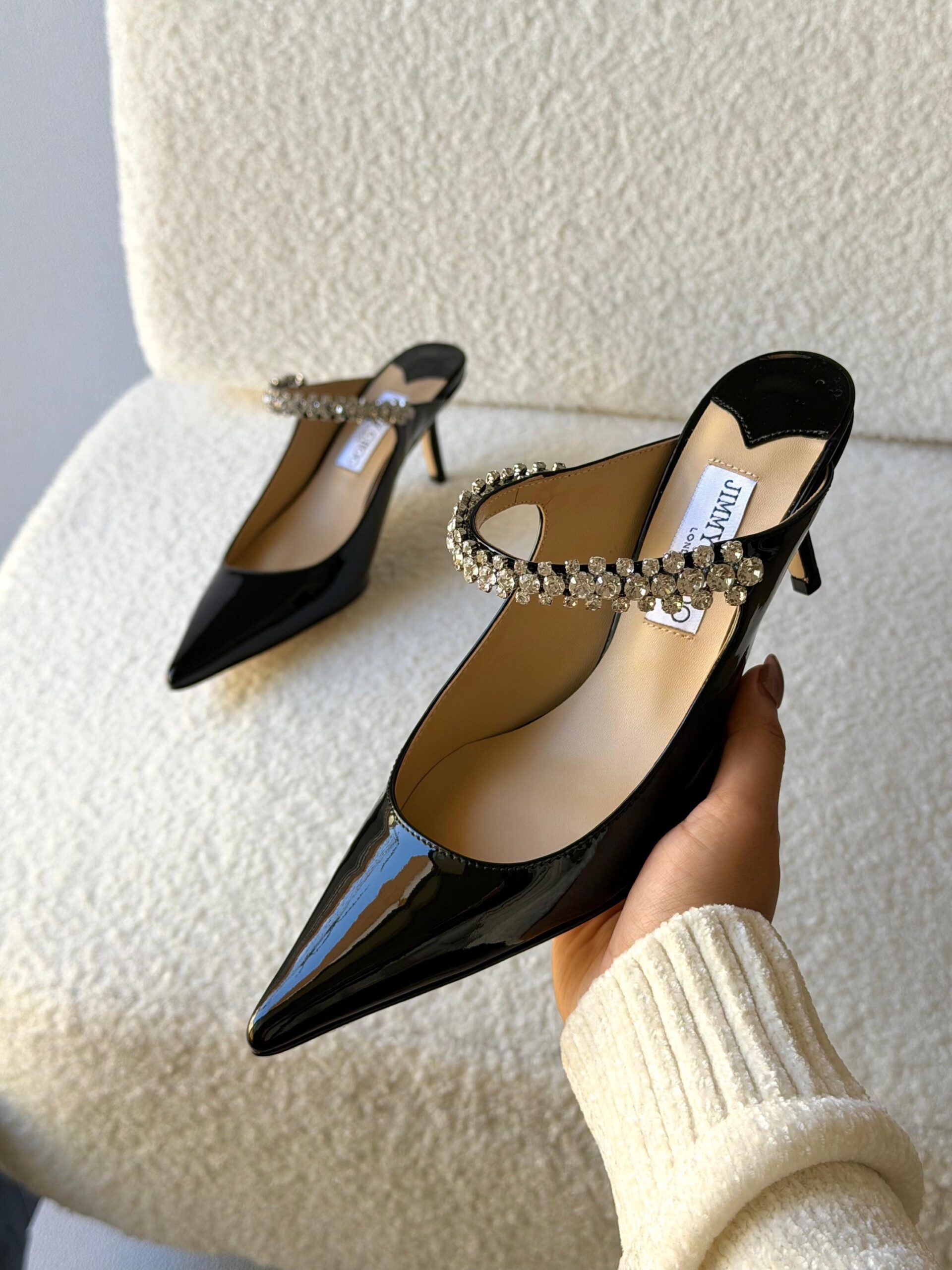 patent Leather Jimmy Choo Bing Mules