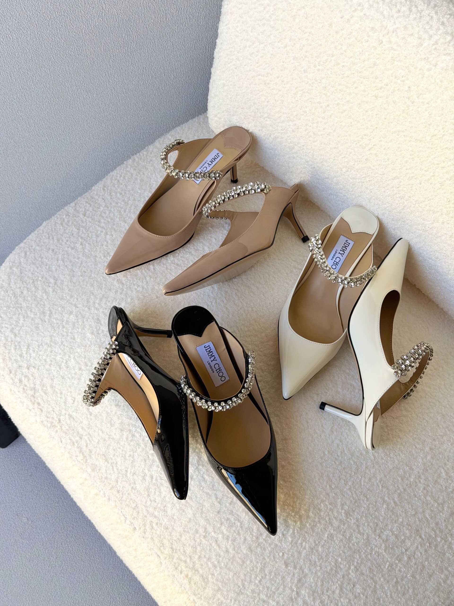 patent Leather Jimmy Choo Bing Mules - Image 6