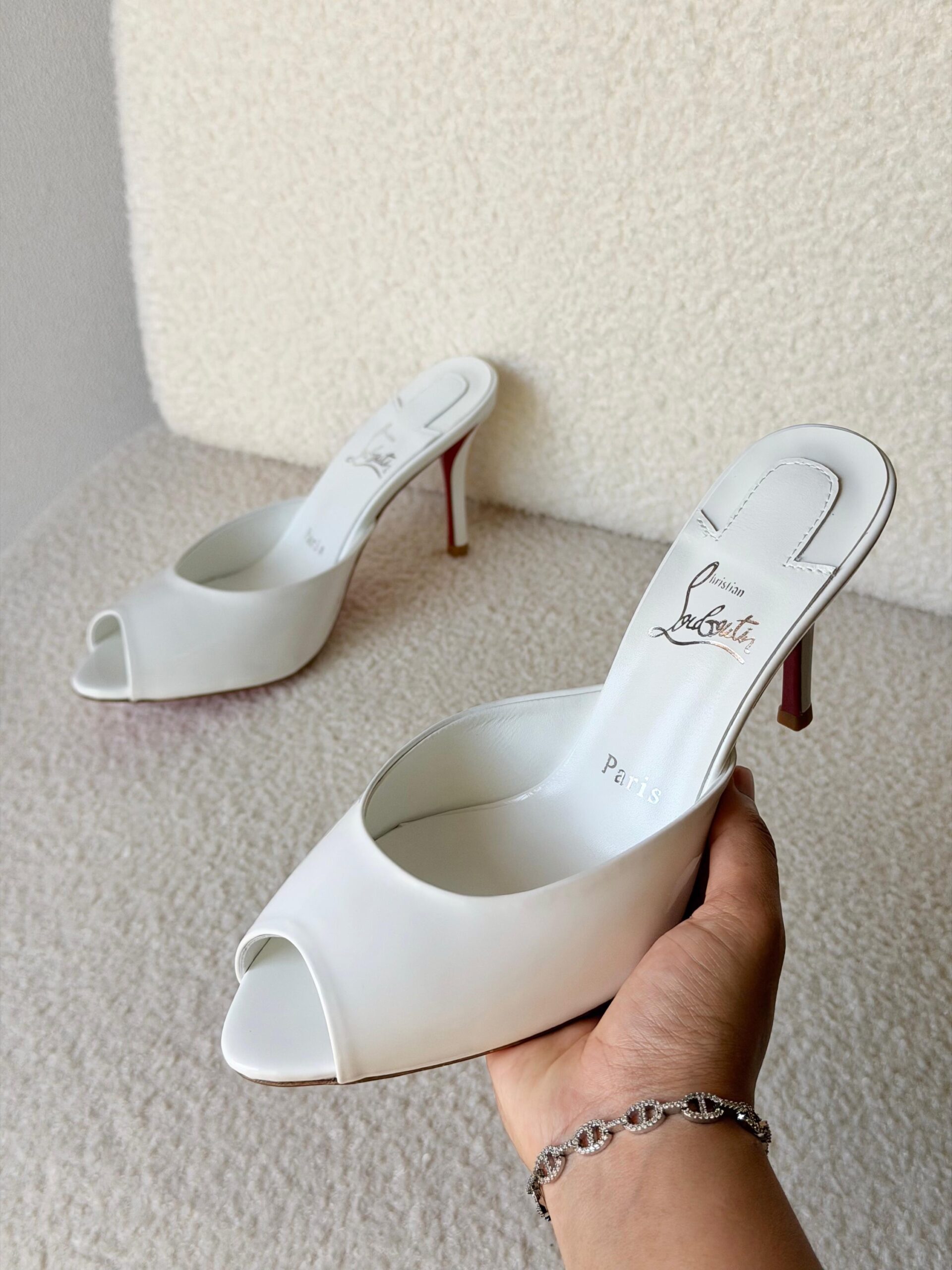 Christian Louboutin Me Dolly 100 Patent Leather Mules