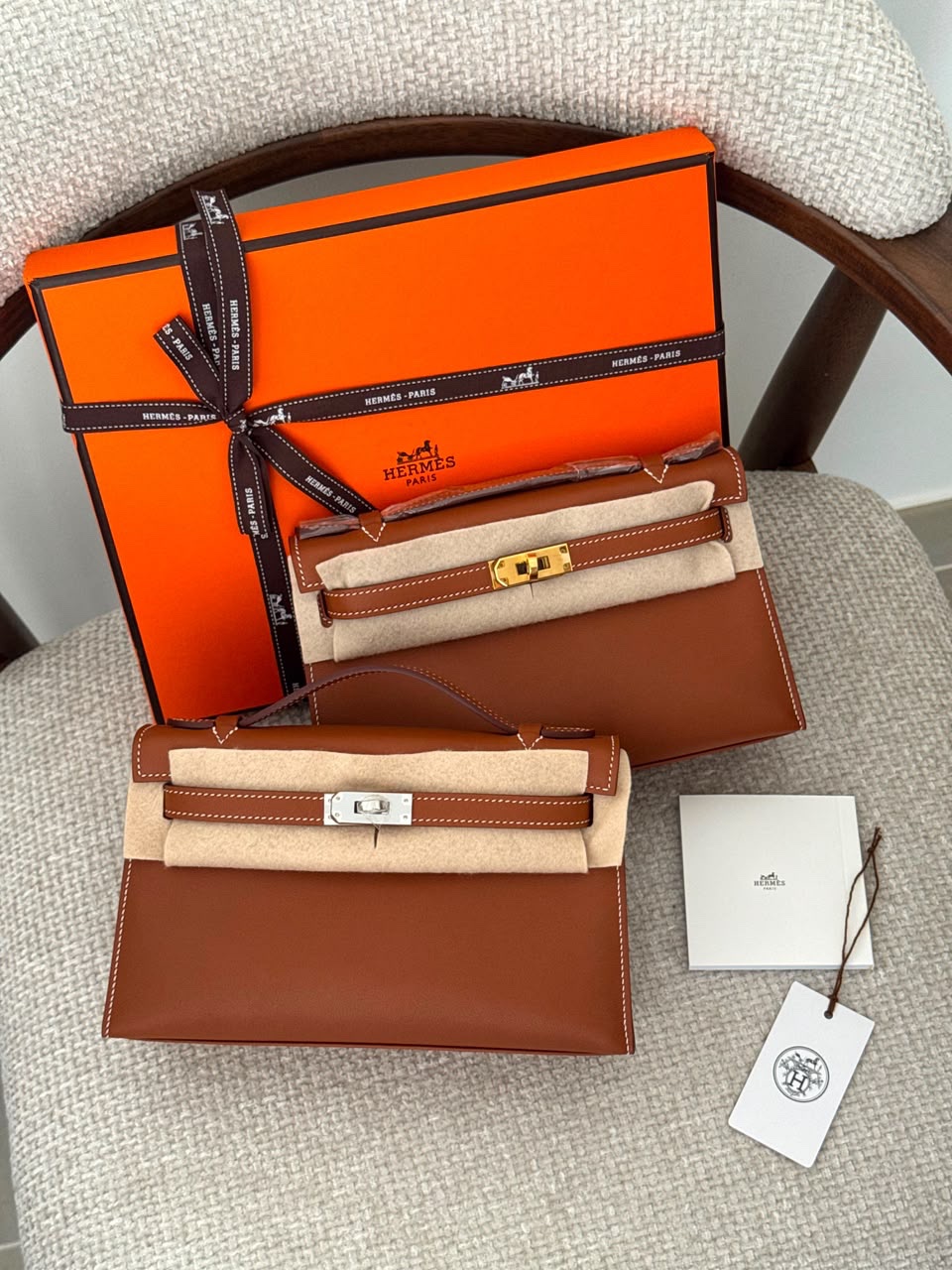 Hermes Kelly Pochette Handmade Quality - Image 3