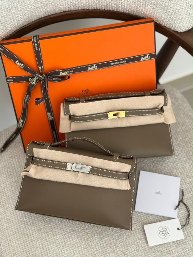 Hermes Kelly Pochette Handmade Quality - Image 4