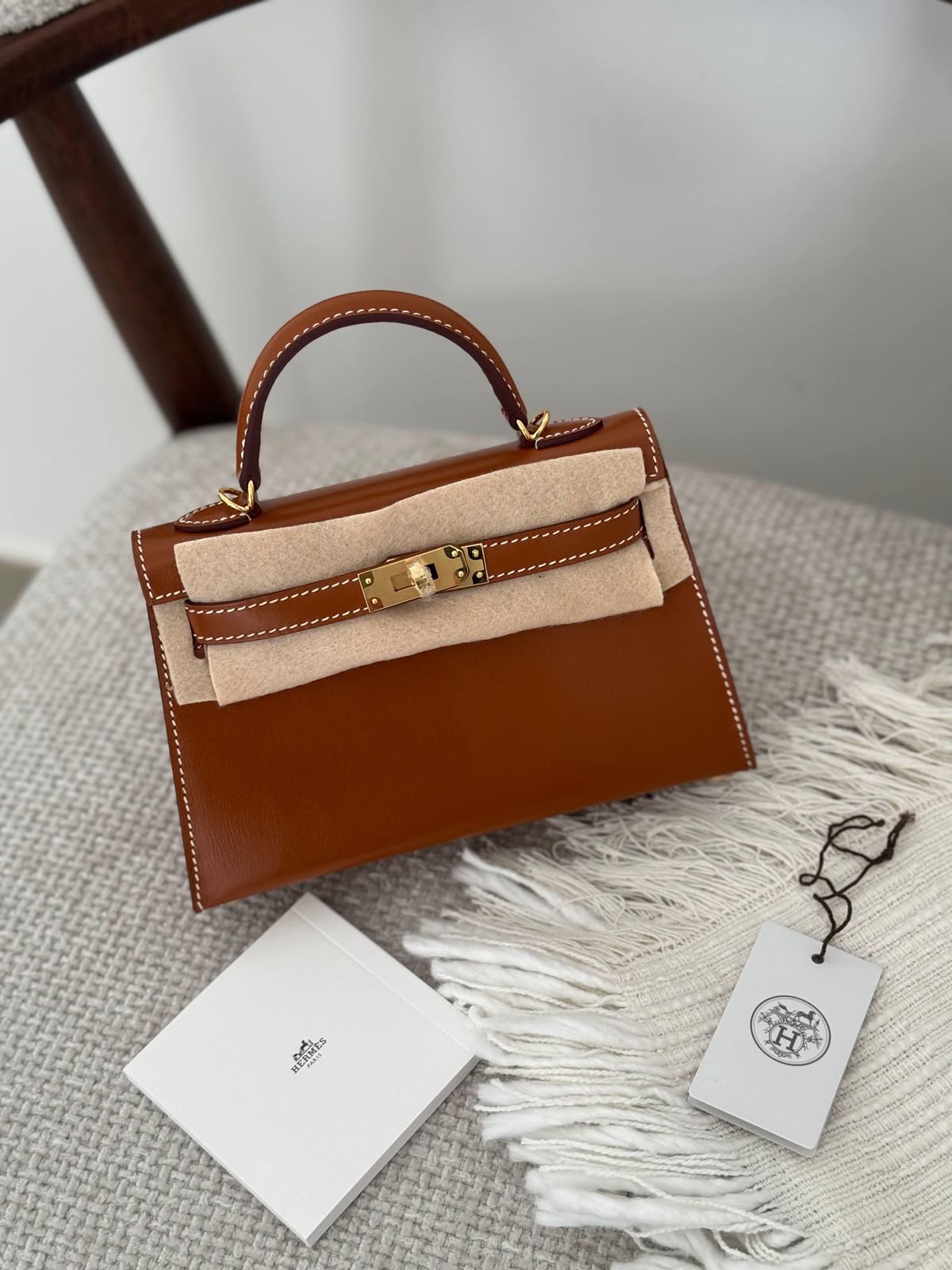 Hermes Mini Kelly Box Leather - Image 3