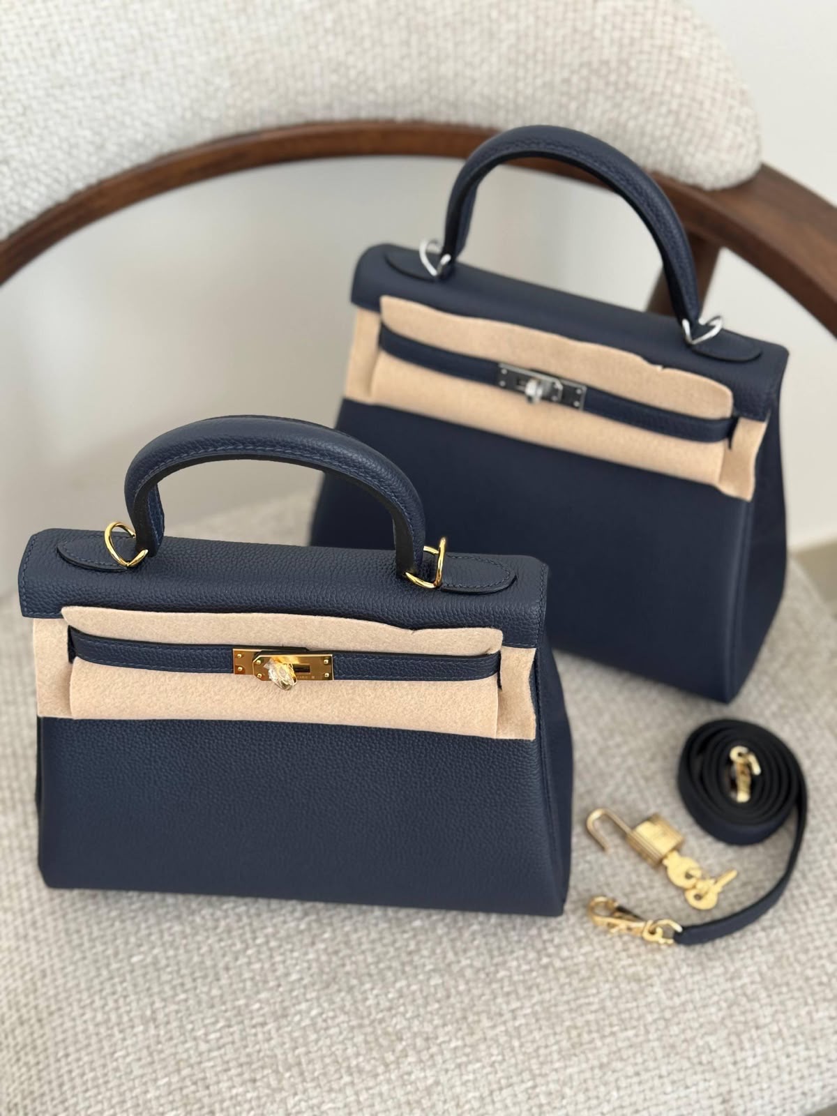 Hermes Kelly 25 Cm Togo Handmade Quality - Image 3
