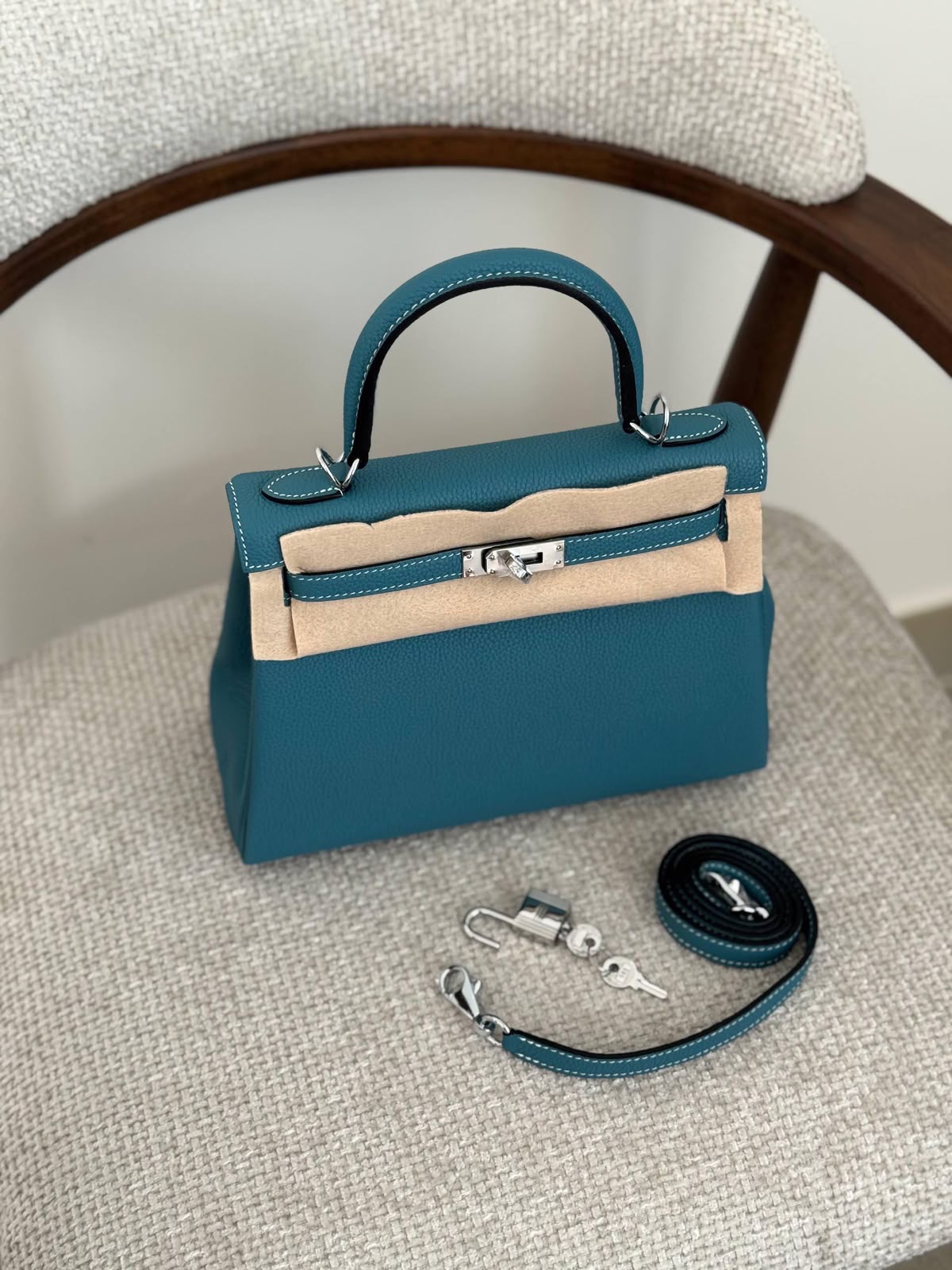 Hermes Kelly 25 Cm Togo Handmade Quality - Image 7