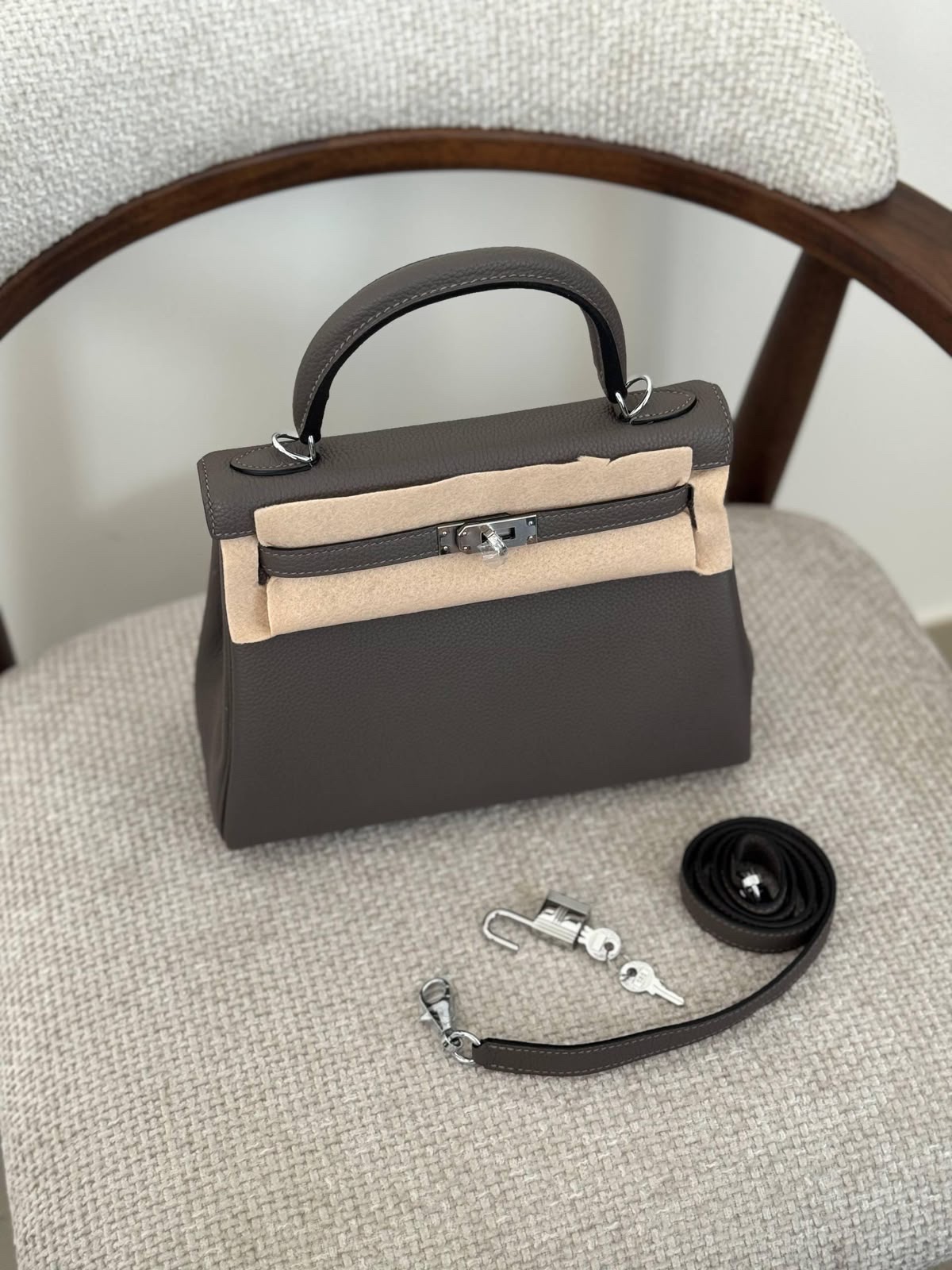 Hermes Kelly 25 Cm Togo Handmade Quality - Image 9