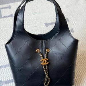Chanel  Tote calfskin With Gold Tone Hardware