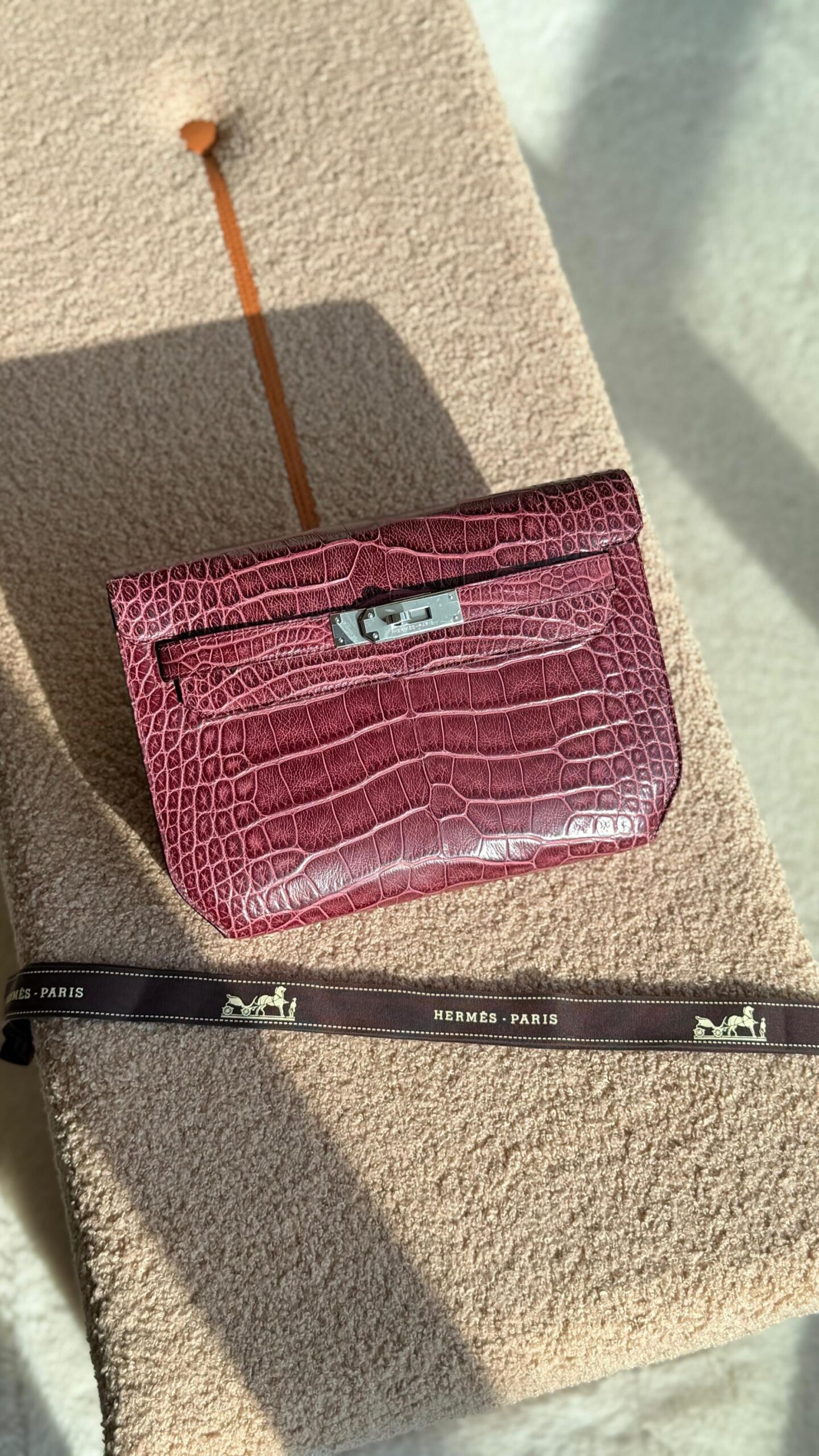 Hermès Kelly Pochette Alligator Or Crocodile Leather - Image 4