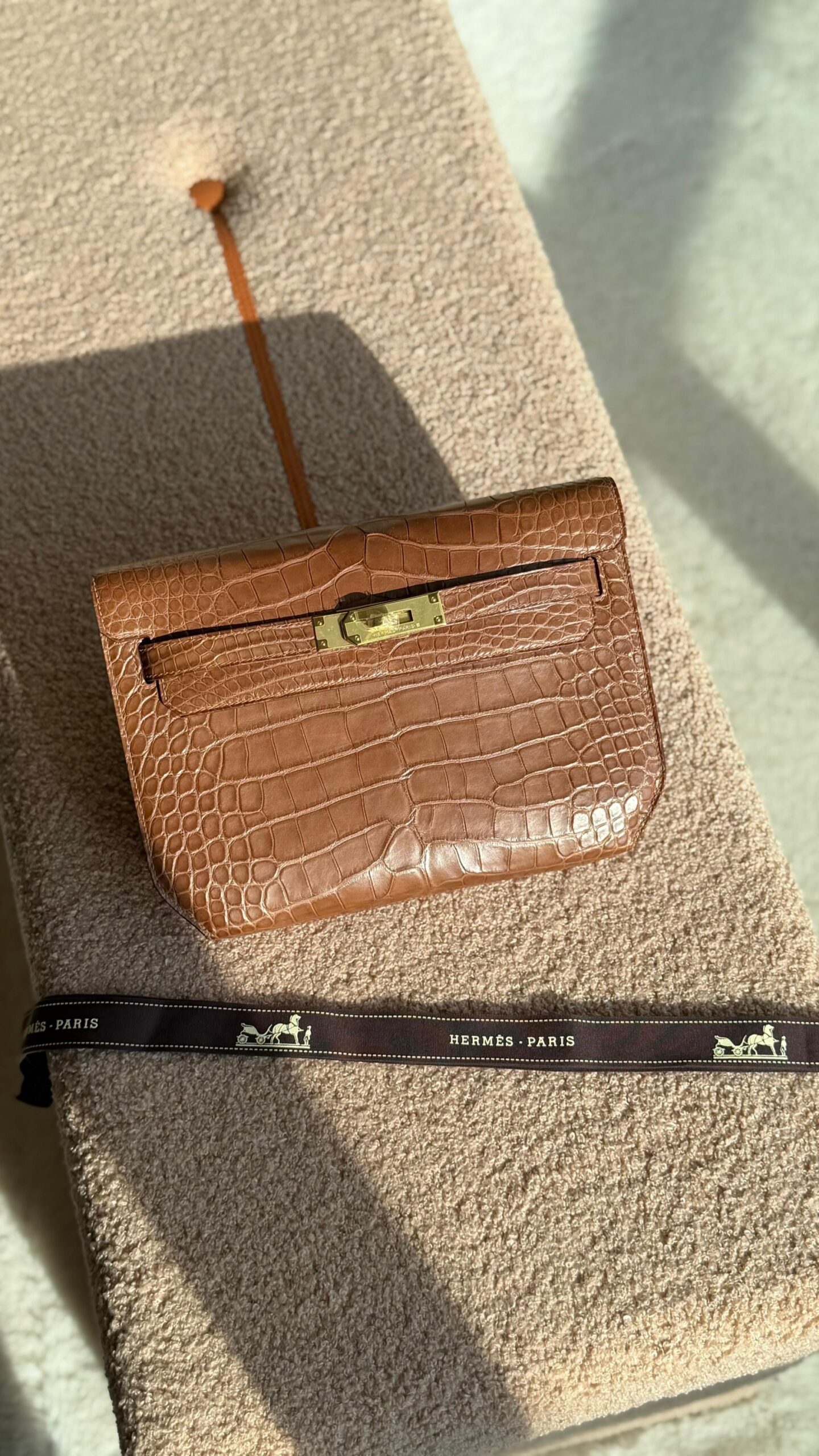 Hermès Kelly Pochette Alligator Or Crocodile Leather - Image 3