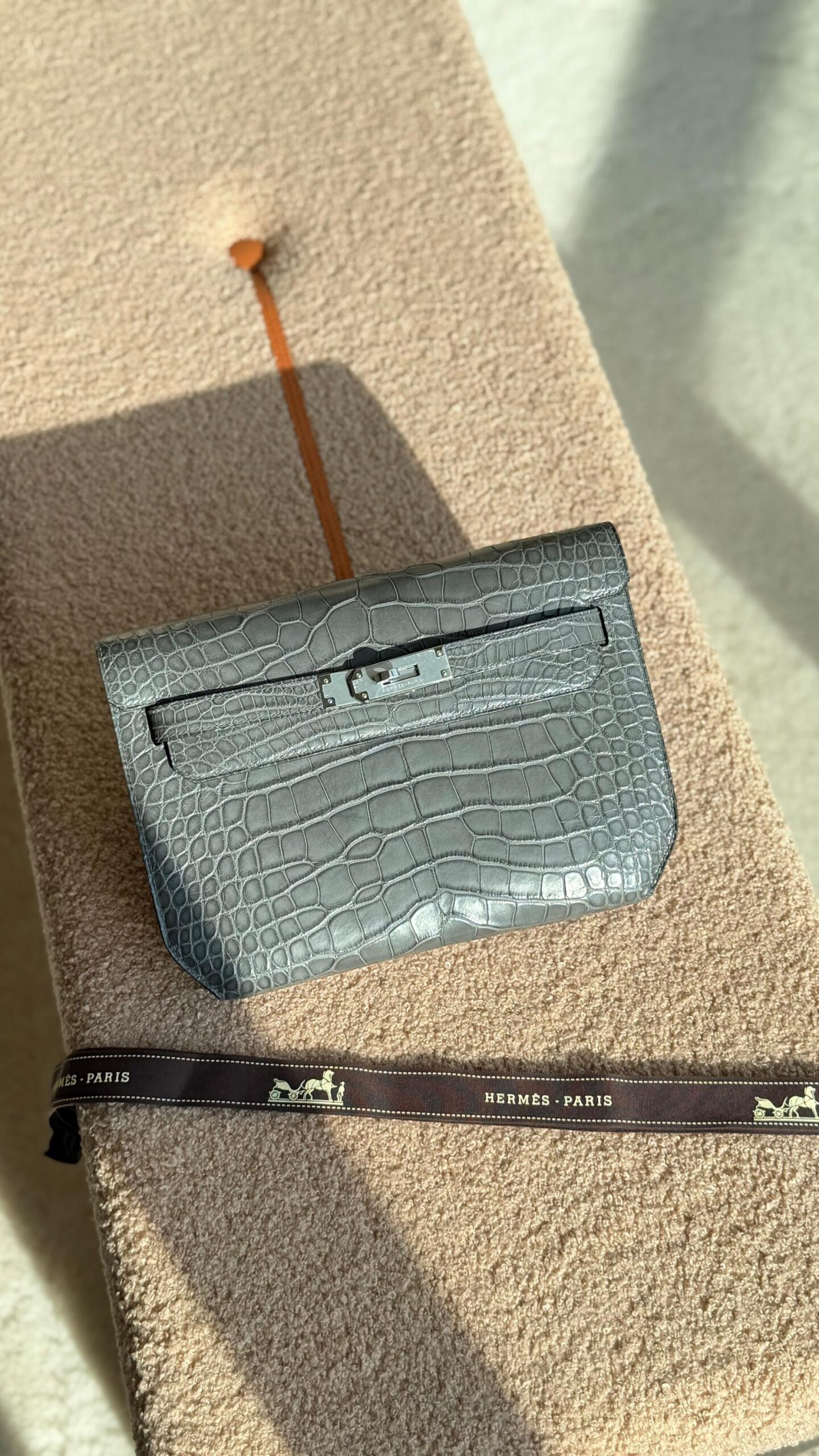 Hermès Kelly Pochette Alligator Or Crocodile Leather - Image 6