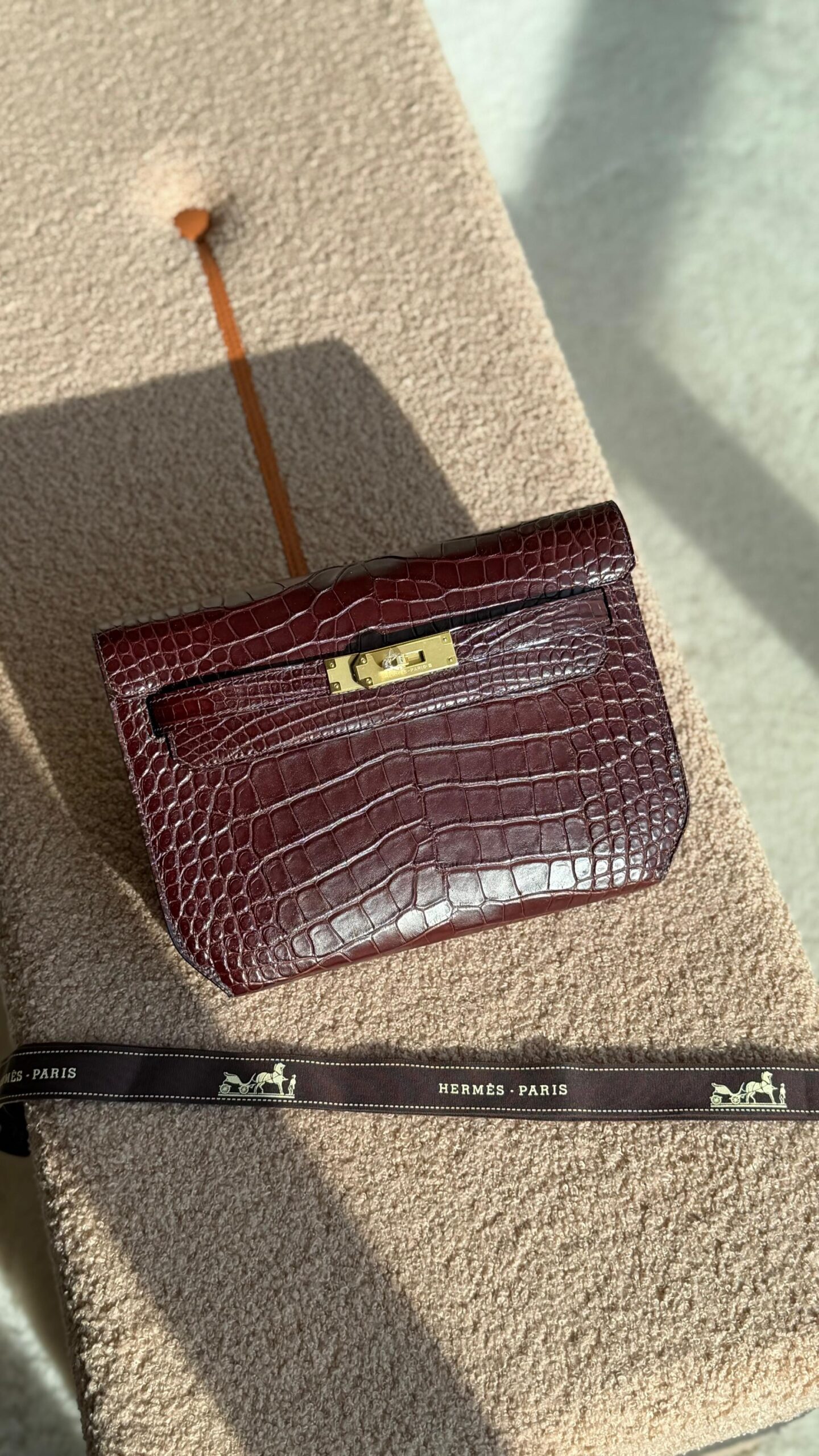 Hermès Kelly Pochette Alligator Or Crocodile Leather - Image 5