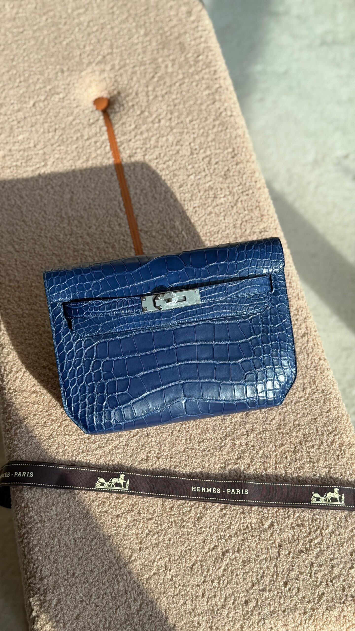 Hermès Kelly Pochette Alligator Or Crocodile Leather - Image 11