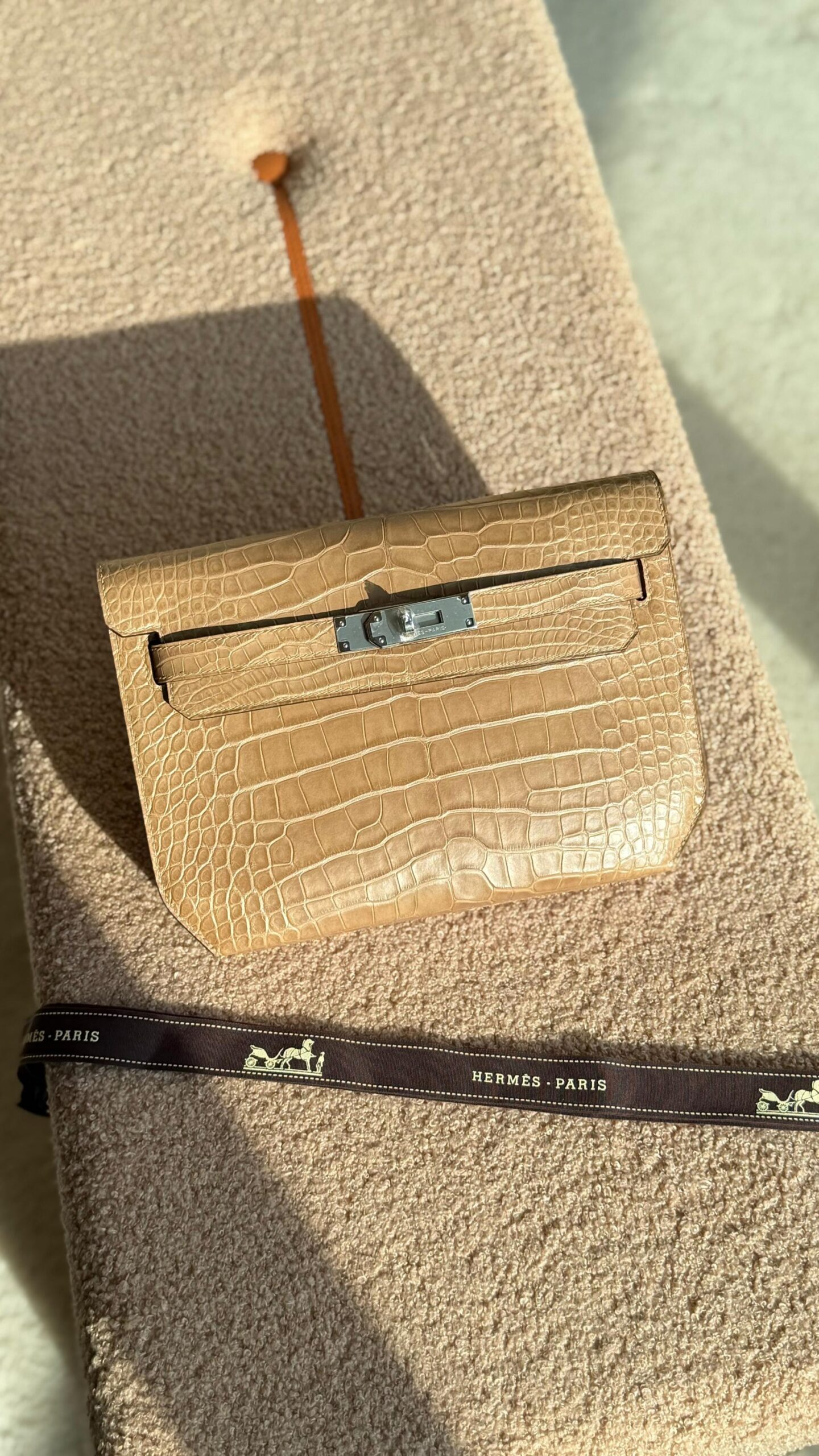 Hermès Kelly Pochette Alligator Or Crocodile Leather - Image 9