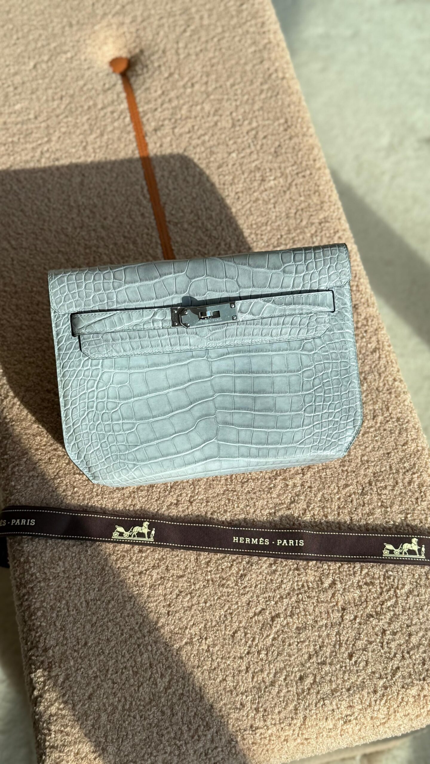 Hermès Kelly Pochette Alligator Or Crocodile Leather - Image 7