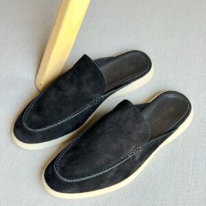 Loro Piana Babouche Walk Suede Loafers For Men