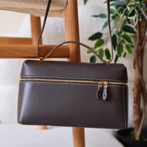 Loro Piana Extra Bag L27 is crafted from smooth calfskin