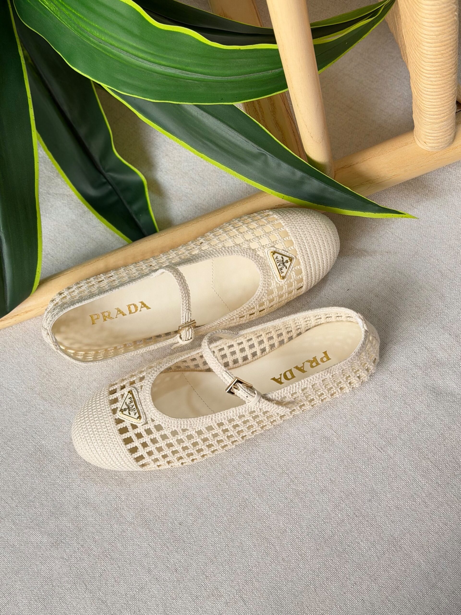 Prada Crochet Ballerinas - Image 3