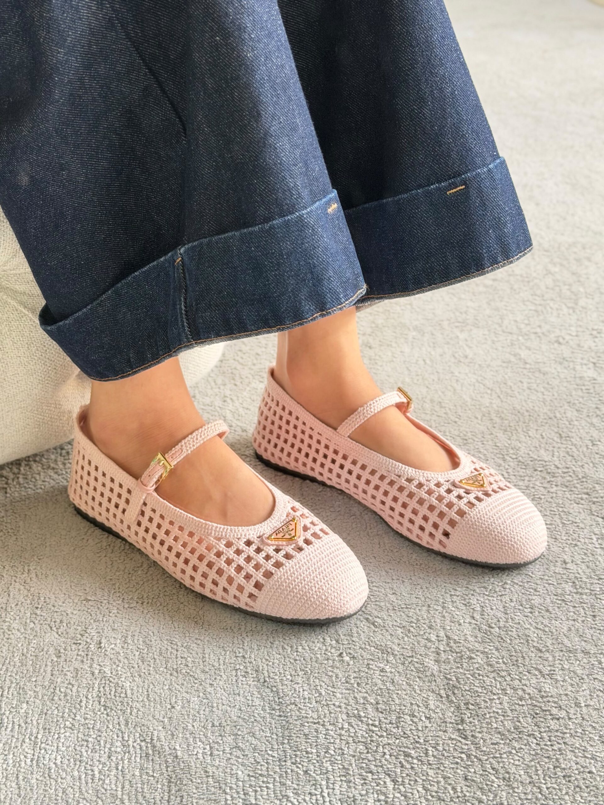 Prada Crochet Ballerinas - Image 4