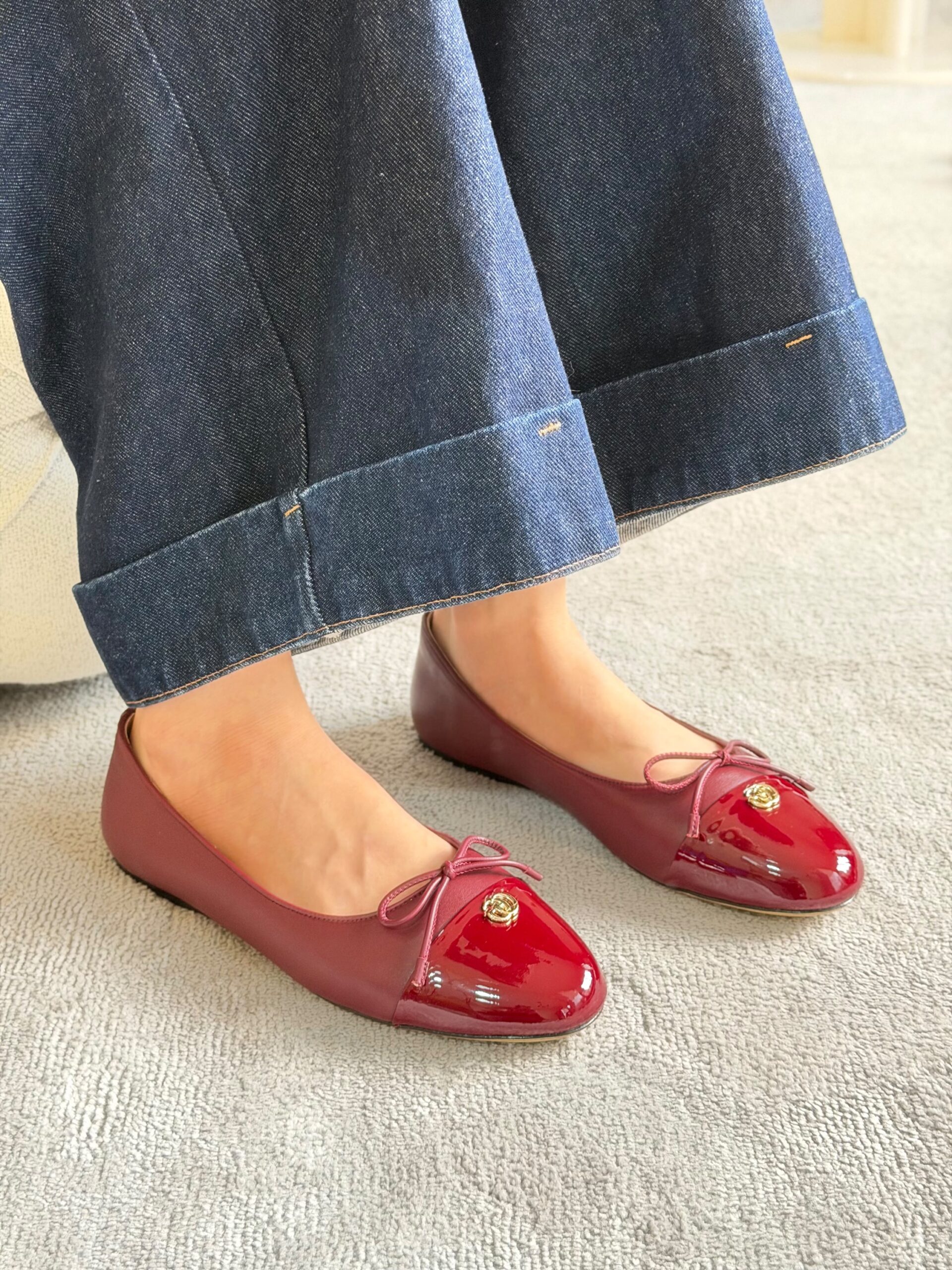 Gucci Leather Ballet Flats - Image 4