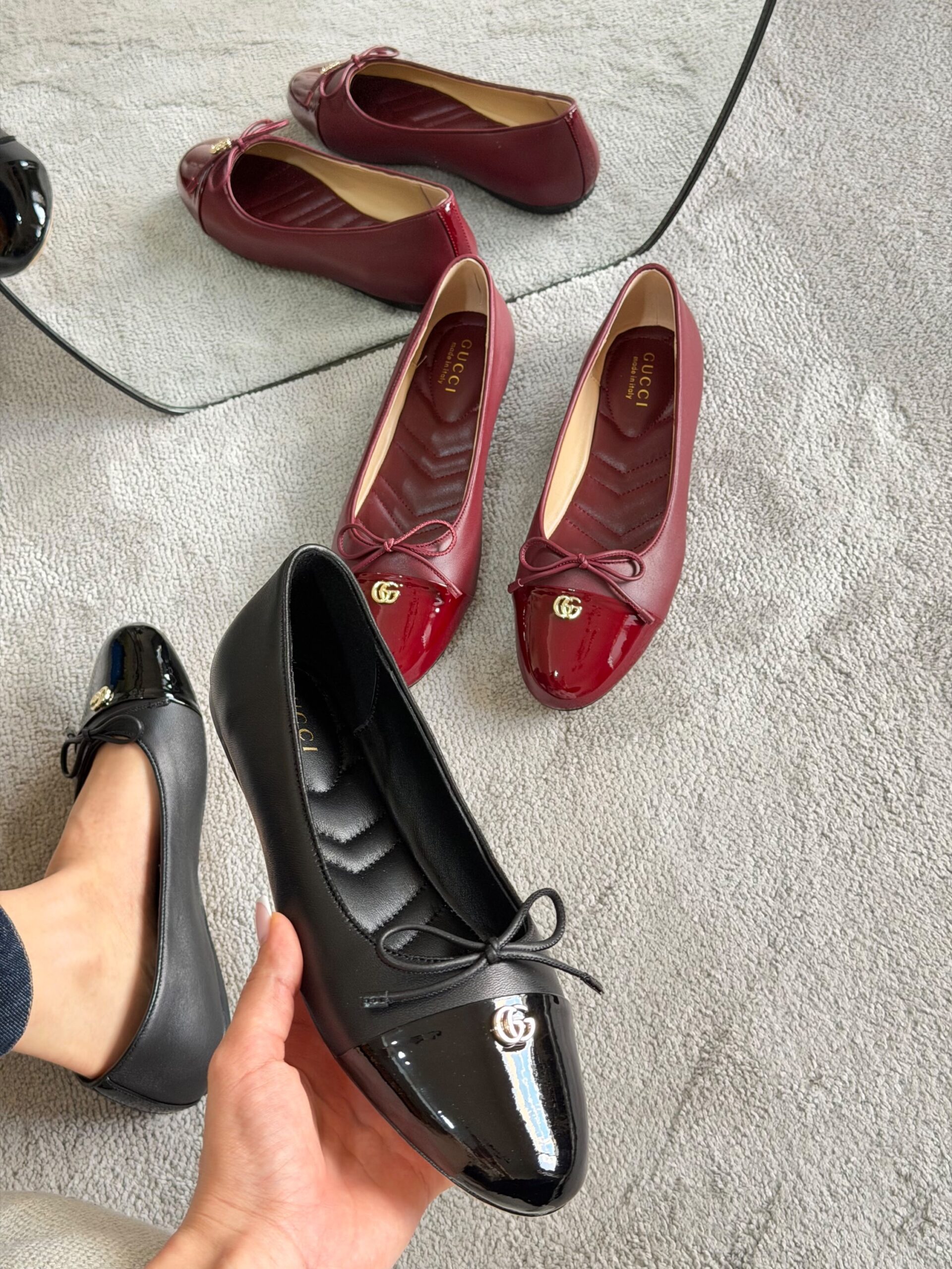 Gucci Leather Ballet Flats