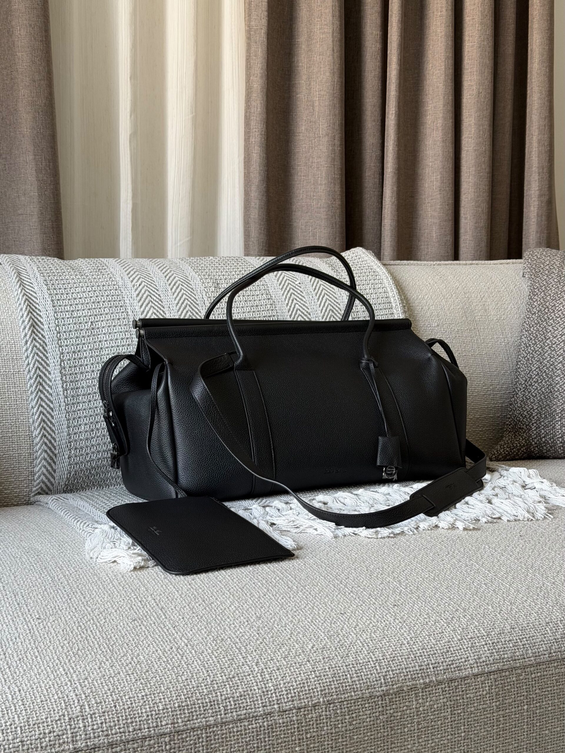 Loro Piana Loom Weekender Bag L42 in Grained - Image 3