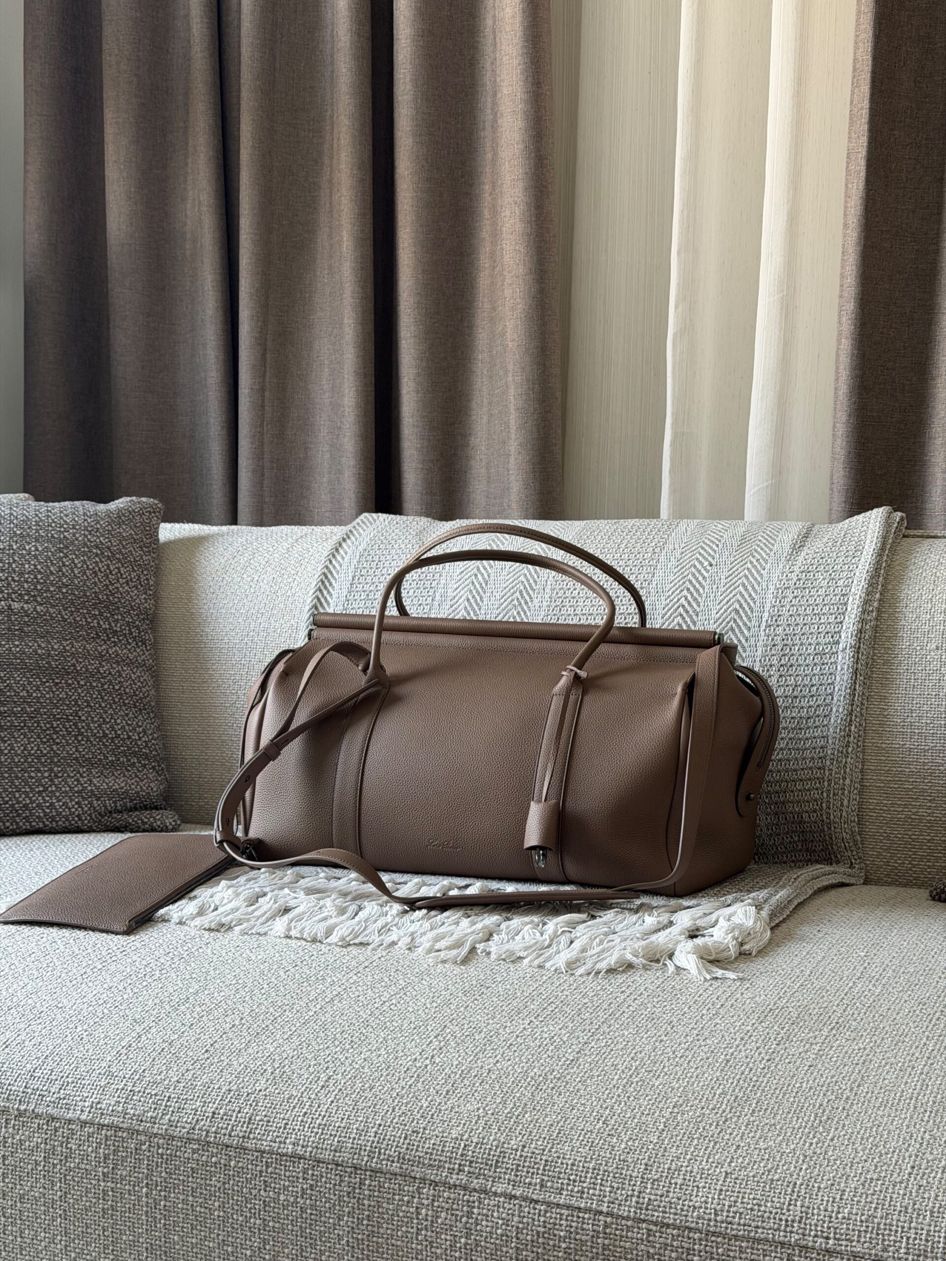 Loro Piana Loom Weekender Bag L42 in Grained - Image 5
