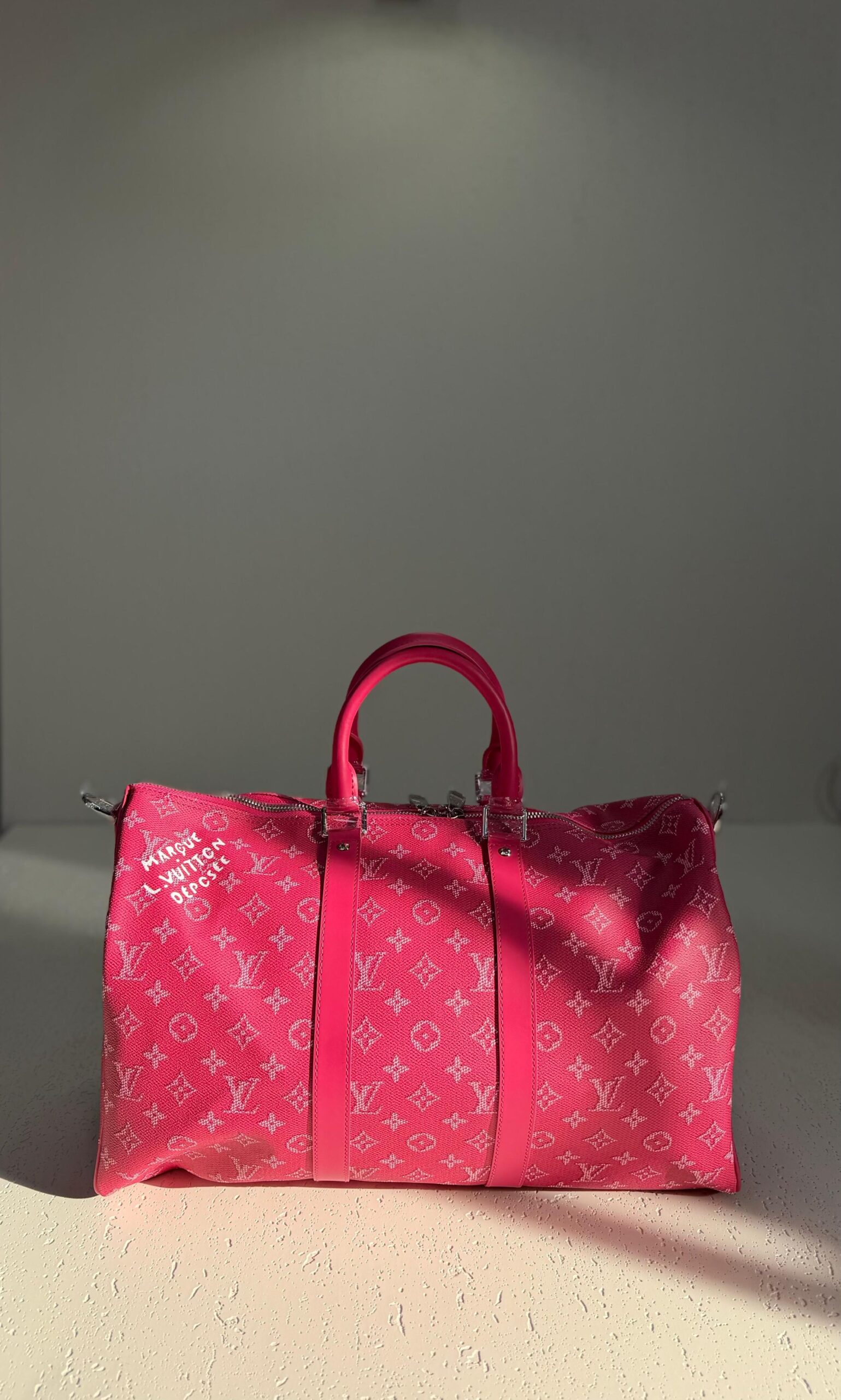 Louis Vuitton Keepall Bandoulière 45 in Rose Pondichery Pink