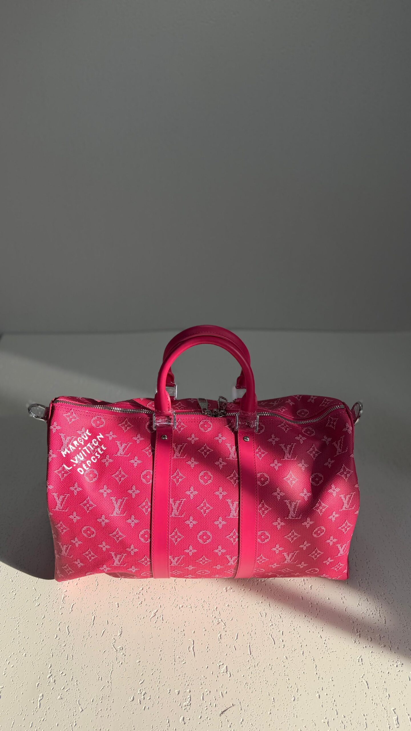 Louis Vuitton Keepall Bandoulière 45 in Rose Pondichery Pink - Image 2