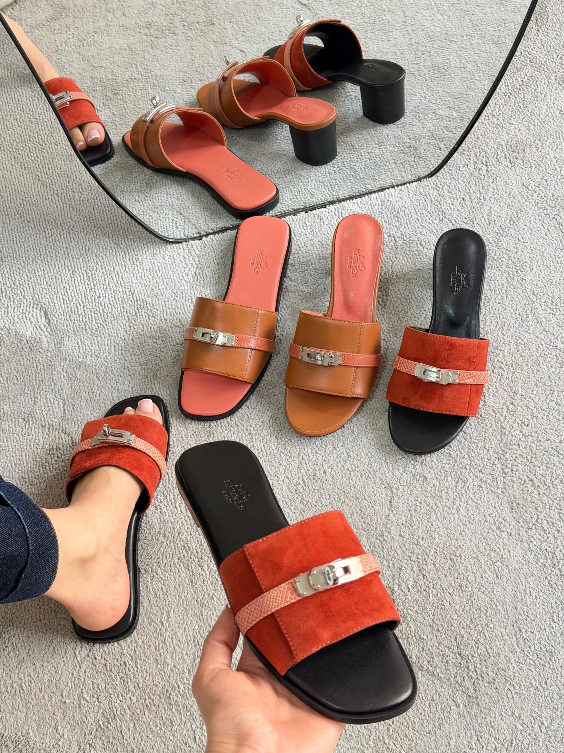 Hermès Giulia Flat Sandal