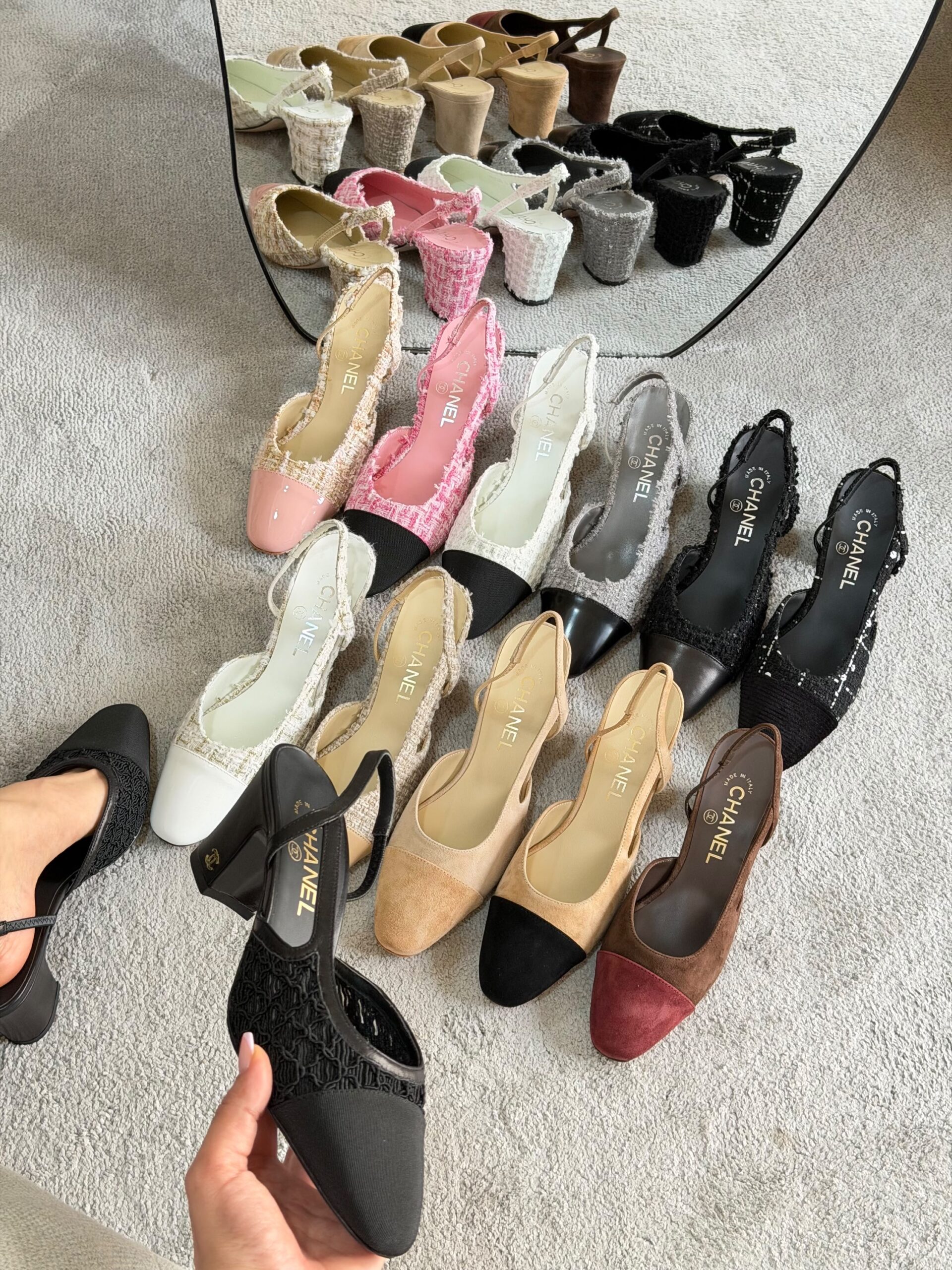 Chanel Tweed Slingback Pumps Top Quality