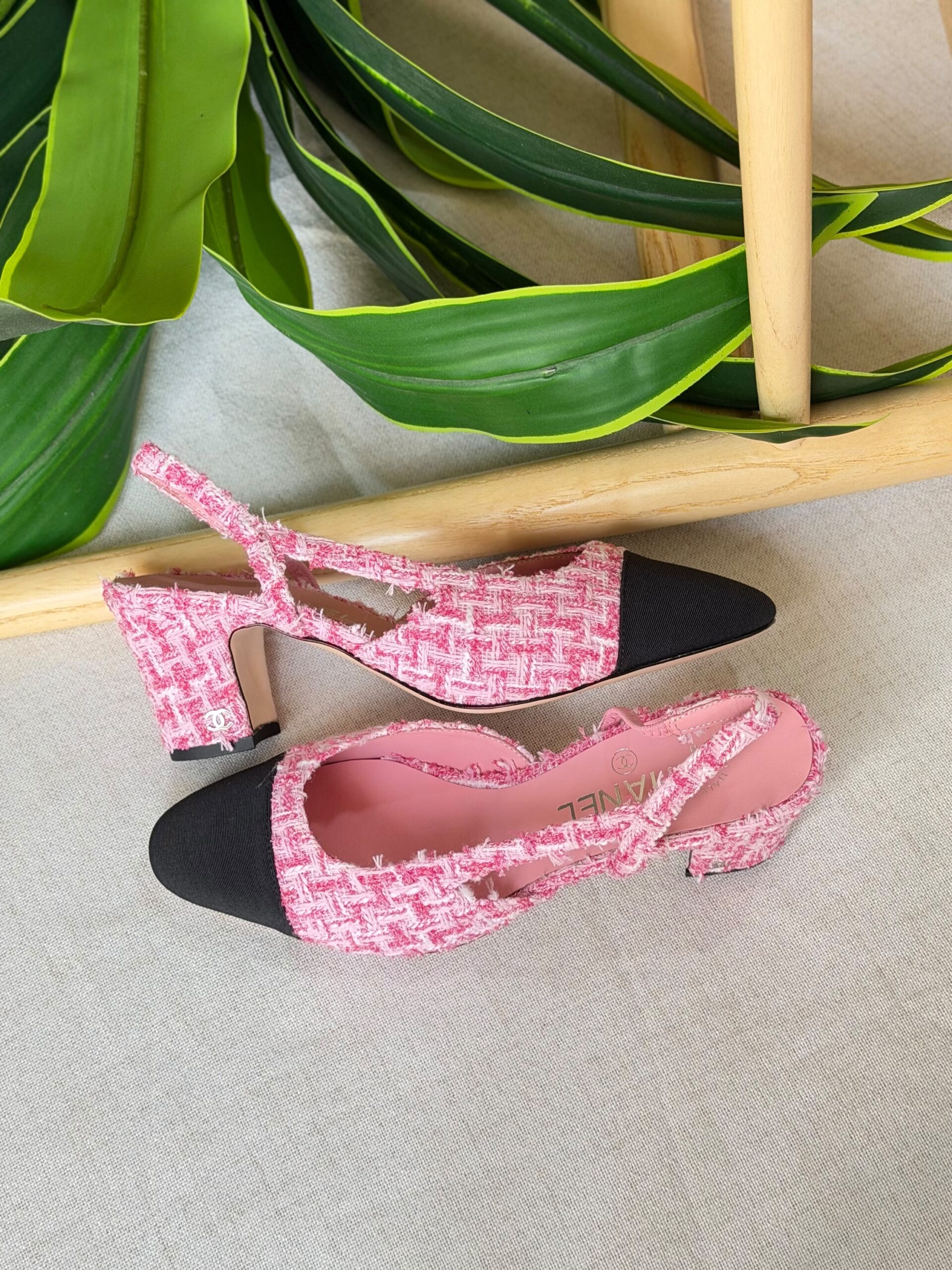 Chanel Tweed Slingback Pumps Top Quality - Image 10
